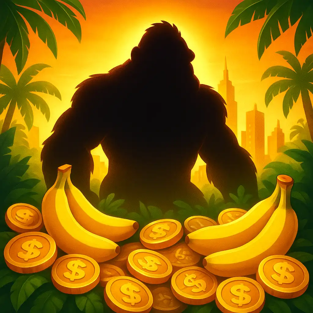 King Kong Cash Even Bigger Bananas 4 slotgame artwork