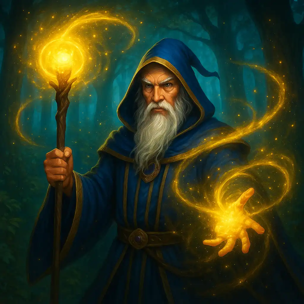 Rise of Merlin slotgame artwork
